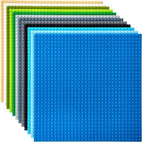    PIASTRE BLOCCHI PIASTRE DA COSTRUZIONE SET da 12 pz. Compatibile con 25,5x25,5 cm