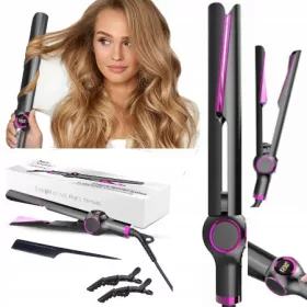    PIASTRA PER CAPELLI FERRO ARRICCIANTE 2in1 ONDE IN CERAMICA IONIZZAZIONE LUCE PRO CURLS