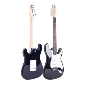   CHITARRA ELETTRICA SUNBURST 4/4 NERA PER PRINCIPIANTI PER IMPARARE A SUONARE