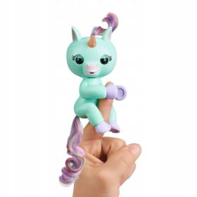    FINGERLINGS INTERACTIVE Unicorno FINGER UNICORN Molly verde menta