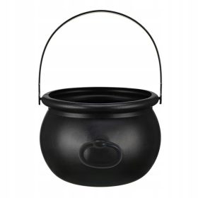    Calderone della strega di Halloween, grande bollitore da strega in plastica nera