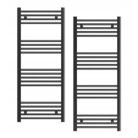    RADIATORE BAGNO NERO RADIATORE 50x120 cm INSTALLAZIONE RADIATORE 180° BRENO