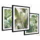 Set di Quadri con Stampa di Foglie Tropicali per Arredamento Moderno Ed Elegante
