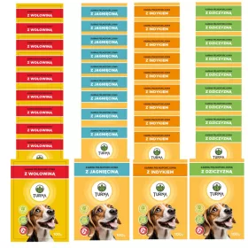    ALIMENTO UMIDO PER CANI 100g CON AGNELLO, BUSTINA TURNA SENZA CEREALI