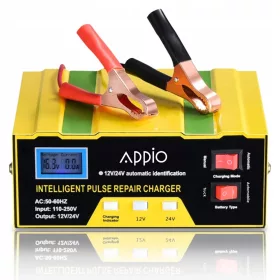   RADDRIZZATORE AUTOMATICO PER AUTO CON FUNZIONE RIPARAZIONE MICROPROCESSORE 12V 24V