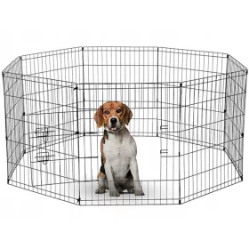    Box per cani Preston in acciaio verniciato a polvere di piccola taglia 205 x 205 x 61 cm