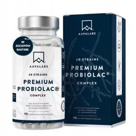   Probiolac Premium - Probiotico con 30 Cepas y 120 Miliardi CFU, 90 Capsule Vegane