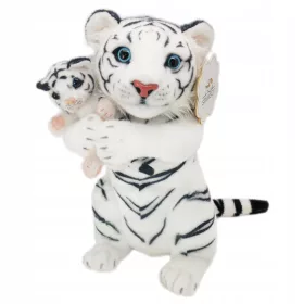    TIGRE CON BAMBINO gatto, PELUCHE, seduto, MASCOTTE, tigre di peluche