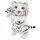  TIGRE CON BAMBINO gatto, PELUCHE, seduto, MASCOTTE, tigre di peluche