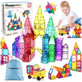    Blocchi di costruzione magnetici 61 pezzi Picasso Tiles, grandi educativi