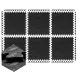  TAPPETO PUZZLE PAVIMENTO PER ATTREZZATURE DA PALESTRA, GOMMA SPESSORE, 6 PZ