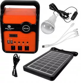    GENERATORE DI ENERGIA SOLARE 220V 25W LUCE LED DA GIARDINO ESTERNO ORDINE CASA