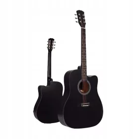    Chitarra acustica per principianti, CUSTODIA nera MusicMate BK-38