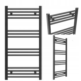    Radiatore da bagno ad acqua Granitan 434 W 500 x 1100 mm nero