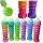  GRANDE SET 6x SLIDE GLITTER COLORI SLIME GLUT SENSORY PLASTICA