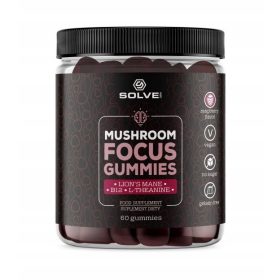   Gomme Focus con Lion's Mane da Solve Labs - Supporto Cognitivo e Concentrazione