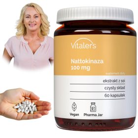   Nattokinase 100 mg di Vitaler's - 60 Capsule per la Salute Cardiovascolare