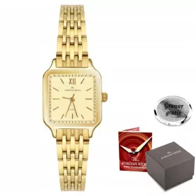    Orologio da donna in oro Jordan Kerr con bracciale ELEGANTE + scatola con incisione