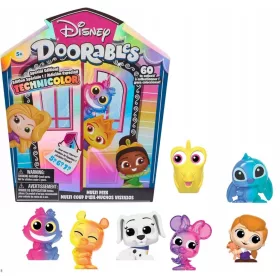    DISNEY DOORABLES SET DI FIGURINE IN TECHNICOLOR OMBRE FIGURINE STICH PRINCESS