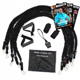   SET DI 5 FASCE DI RESISTENZA CON COPERTURA PROTETTIVA IN NYLON XL ALLENAMENTO ESTENSIVO
