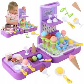    GELATERIA NEGOZIO VALIGIA CON CUCINA GELATO NEGOZIO PASTICCERIA PORTATILE 3in1