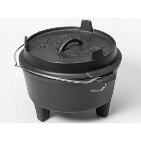    Grande pentola olandese in ghisa con coperchio BBCrew 4,25 l su gambe