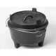  Grande pentola olandese in ghisa con coperchio BBCrew 4,25 l su gambe