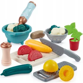    Set per preparare zuppe Tagliere di verdure Ecoiffier Vert Azur