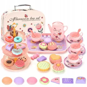    SET DA TÈ PRINCESS PER BAMBINI, IL SET DA TÈ DELUXE COMPRENDE DOLCI, BROCCA