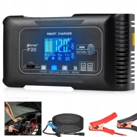    BATTERIA Raddrizzatore Microprocessore Caricabatteria da auto 12V 24V 20A