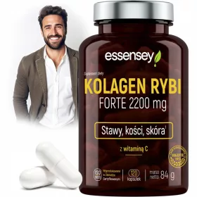   ESSENSEY KOLAGEN RYBI FORTE 2200 mg - Integratore di Collagene Marino con Vitamina C