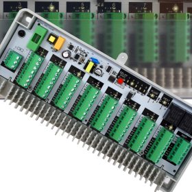   Centralina di riscaldamento STRIP con mod POMPA CALDAIA FORNO 8 sezioni ESCO