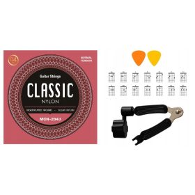    CORDE PER CHITARRA CLASSICA CON CORDA DI RICAMBIO D4 + MANOVELLA CON TAGLIERINA + !