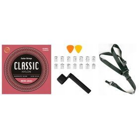    CORDE PER CHITARRA CLASSICA CON CORDA DI RICAMBIO D4 + MANOVELLA + SINGOLA + !