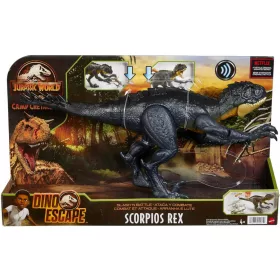   Figura d'azione Mattel Jurassic World Camp Cretaceous Slash 'N Battle Scorpios Rex