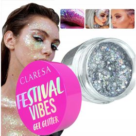    CLARESA FESTIVAL VIBE GLITTER GEL PER VISO CORPO CAPELLI 03 NON MI IMPORTA