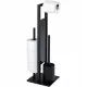 Set 3-in-1 per Bagno: Porta Carta Igienica, Portaspazzolino WC e Supporto - Design Elegante e Moderno