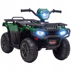    Quad a batteria per Bambini 3-5 anni Veicolo Elettrico 12V Verde