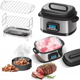    AFFUMICATORE ELETTRICO PORTATILE PER CASA FREDDO E CALDO 600W GRILL