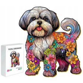    PUZZLE IN LEGNO PER BAMBINI 144 PEZZI SHIH TZU REGALO PER BAMBINI