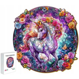    PUZZLE IN LEGNO PER BAMBINI 144 PEZZI UNICORNO REGALO PER BAMBINI