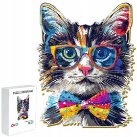   PUZZLE IN LEGNO PER BAMBINI ADULTI 142 PEZZI GATTO REGALO PER BAMBINI
