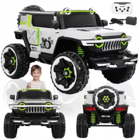    AUTO BATTERIA 30KG TELECOMANDO PELLE 4x4 LUCI 2 PERSONE 4 MOTORI BAMBINI