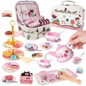   SET DA TÈ IN METALLO, BROCCA, PATTER, TAZZA, VASSOIO, SET DOLCI