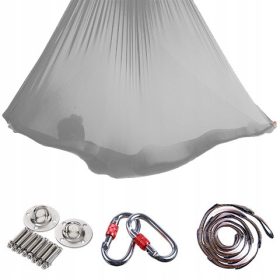  Amaca yoga, sciarpa acrobatica aerea | 5 metri| grigio