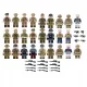  MINIFIGURS, SOLDATI, 26 PEZZI + ARMI LEGO