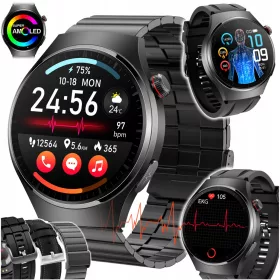    SMARTWATCH DA UOMO CARDIOATCH ECG GLUCOSIO PRESSIONE TEMPERATURA CHIAMATE PL