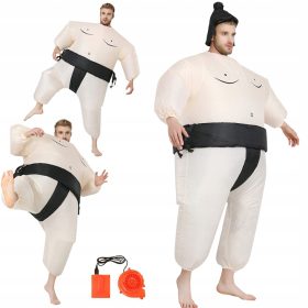    COSTUME COMPLETO GONFIABILE SUMO FIGHTER ABITO FESTA DI HALLOWEEN