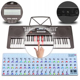    Meike MK-825 Supporto per tastiera per organo ADESIVI Giochi didattici TASTO ILLUMINATO