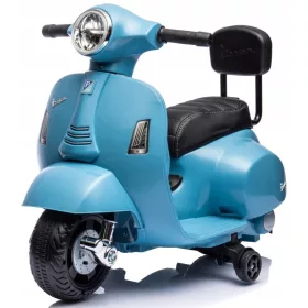  Vespa baby cavalcabile a batteria con schienale, blu